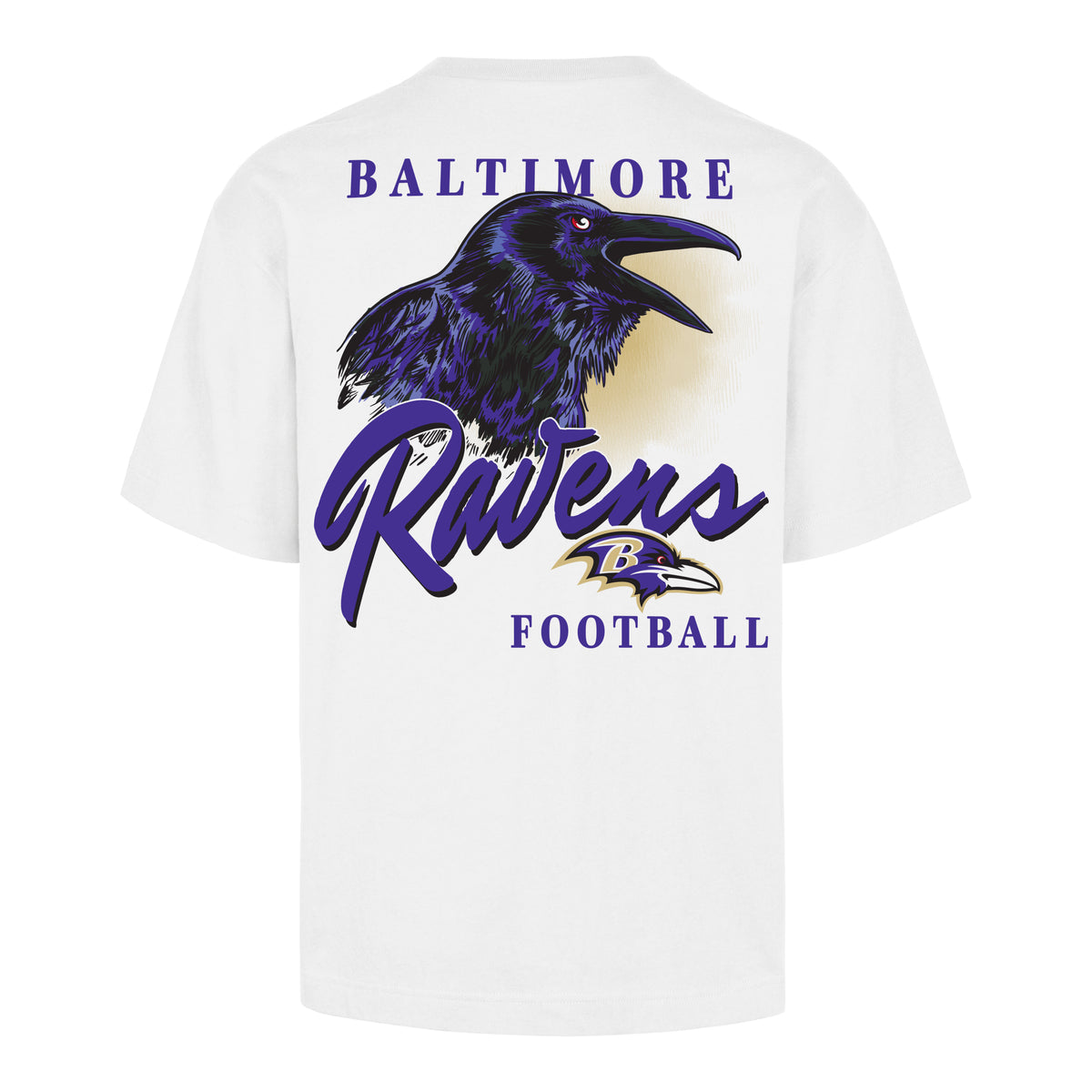 Baltimore Ravens '47 Ko Backer Men's T-shirt-White
