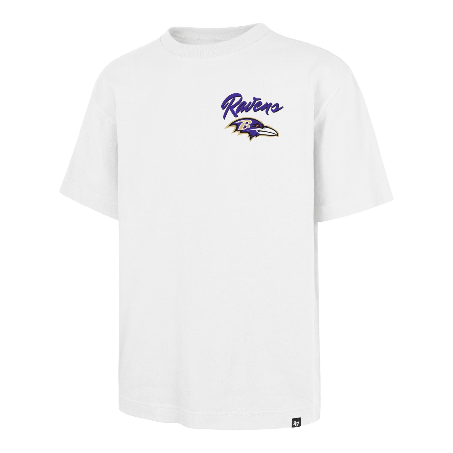 Baltimore Ravens '47 Ko Backer Men's T-shirt-White