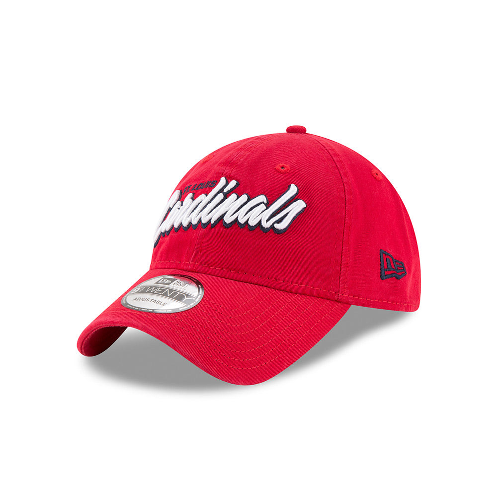 St. Louis Cardinals New Era Core Script 9TWENTY Adjustable Hat