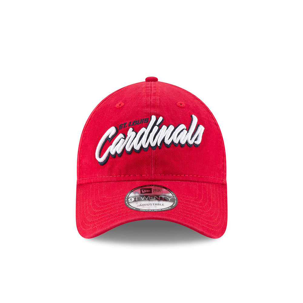 St. Louis Cardinals New Era Core Script 9TWENTY Adjustable Hat