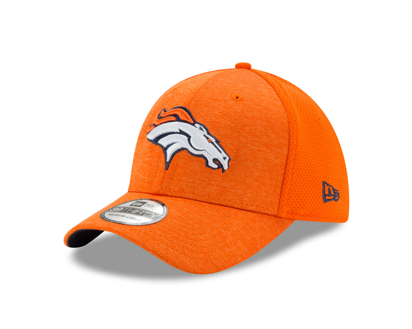 Denver Broncos New Era Shadowed Team 39THIRTY Flex Hat - Orange