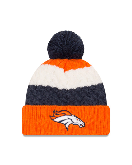 Denver Broncos New Era Women's Layered Chiller Knit Hat