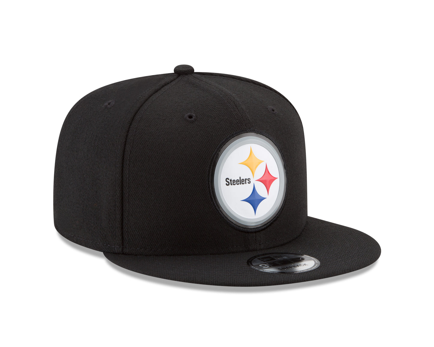Pittsburgh Steelers New Era Bold Bevel 9fifty Adjustable Hat Black