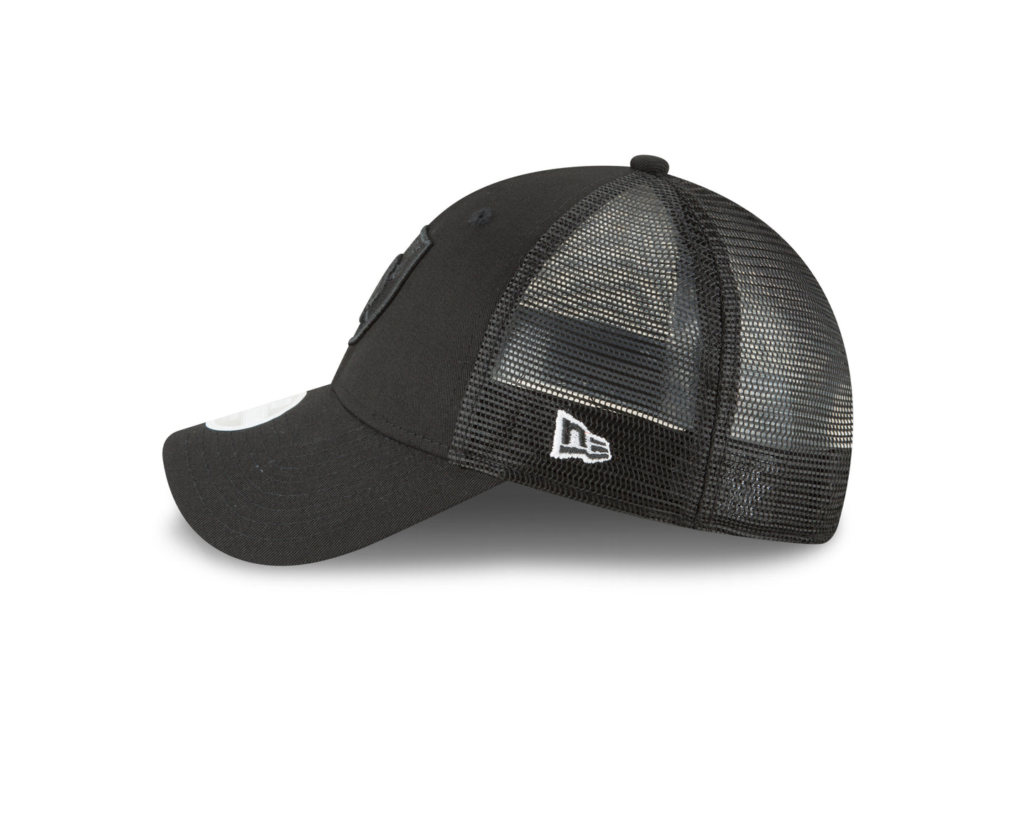 Las Vegas Raiders Womens Faded Trucker 9TWENTY Adjustable Hat - Black