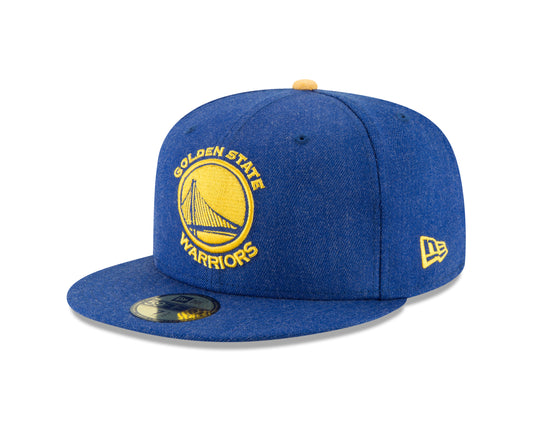 Golden State Warriors New Era Heather Hype Blue 59FIFTY Fitted Hat