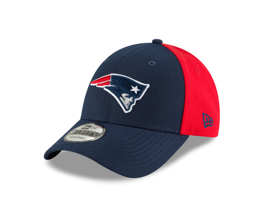 New England Patriots New Era Block Team 9FORTY NFL Hat - Navy / Red