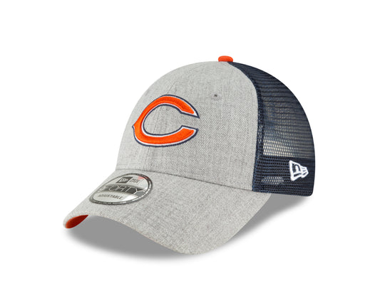 Chicago Bears Team Heathered Turn 9FORTY Adjustable Hat - Gray