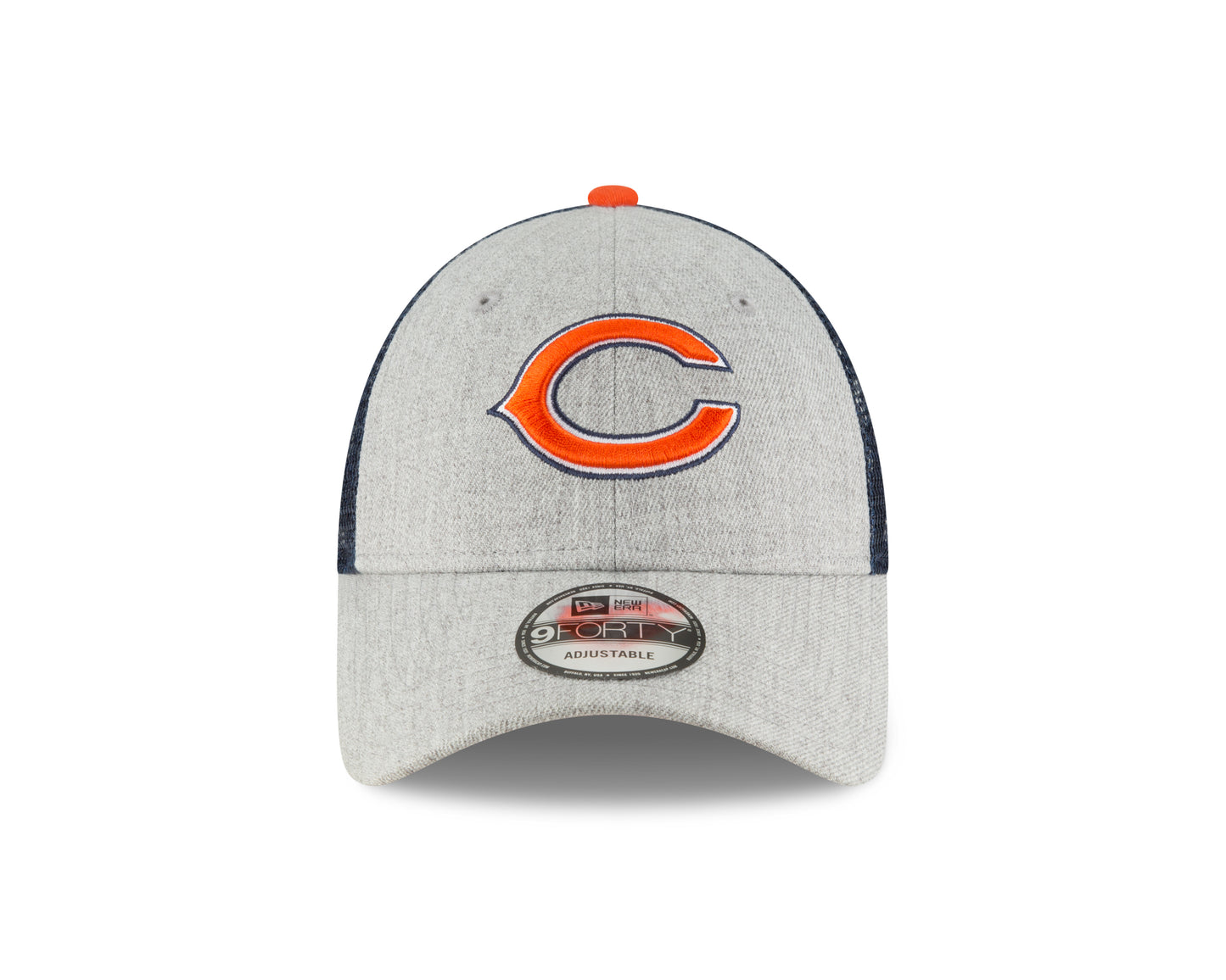 Chicago Bears Team Heathered Turn 9FORTY Adjustable Hat - Gray