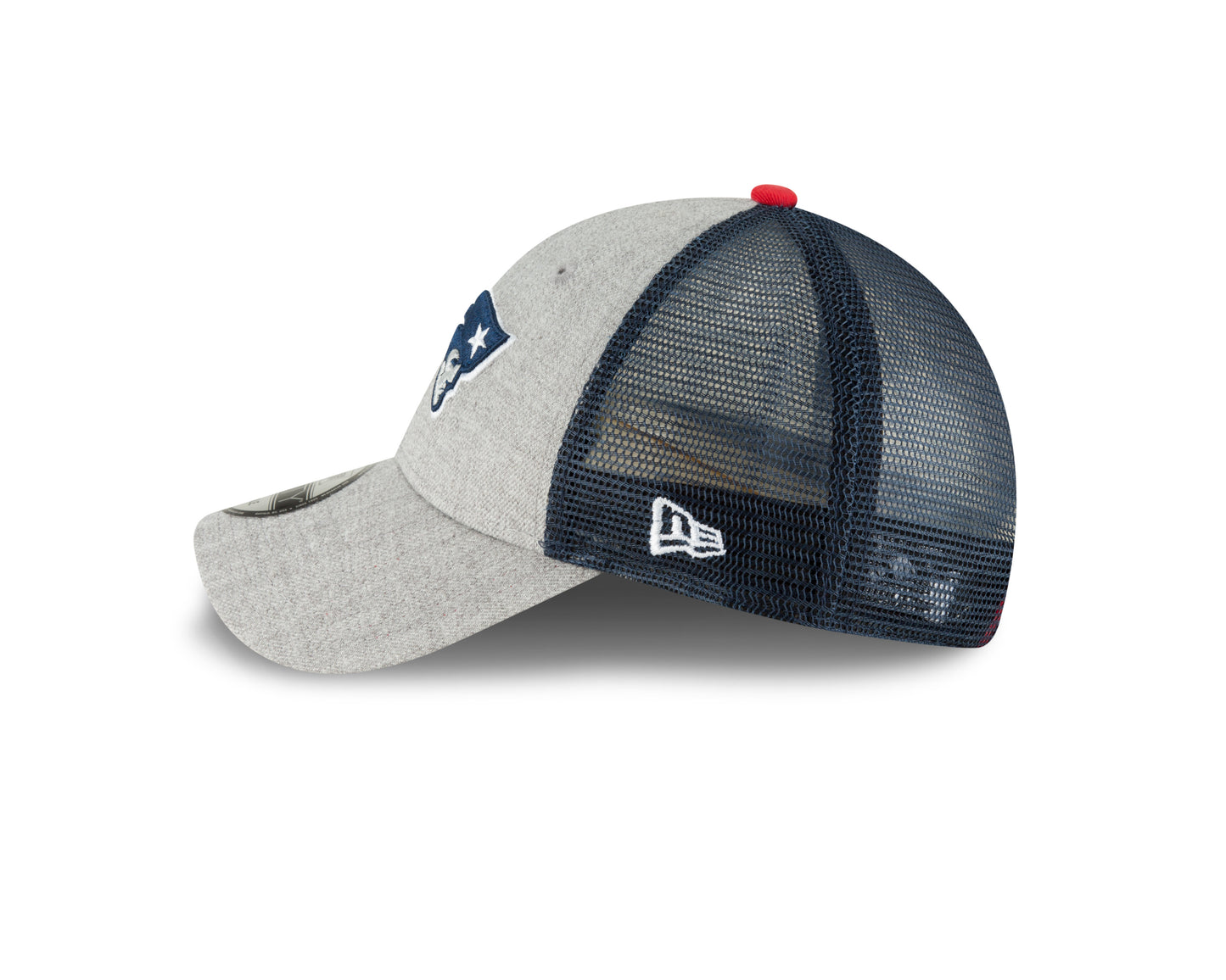 New England Patriots Team Heathered Turn 9FORTY Adjustable Hat - Gray