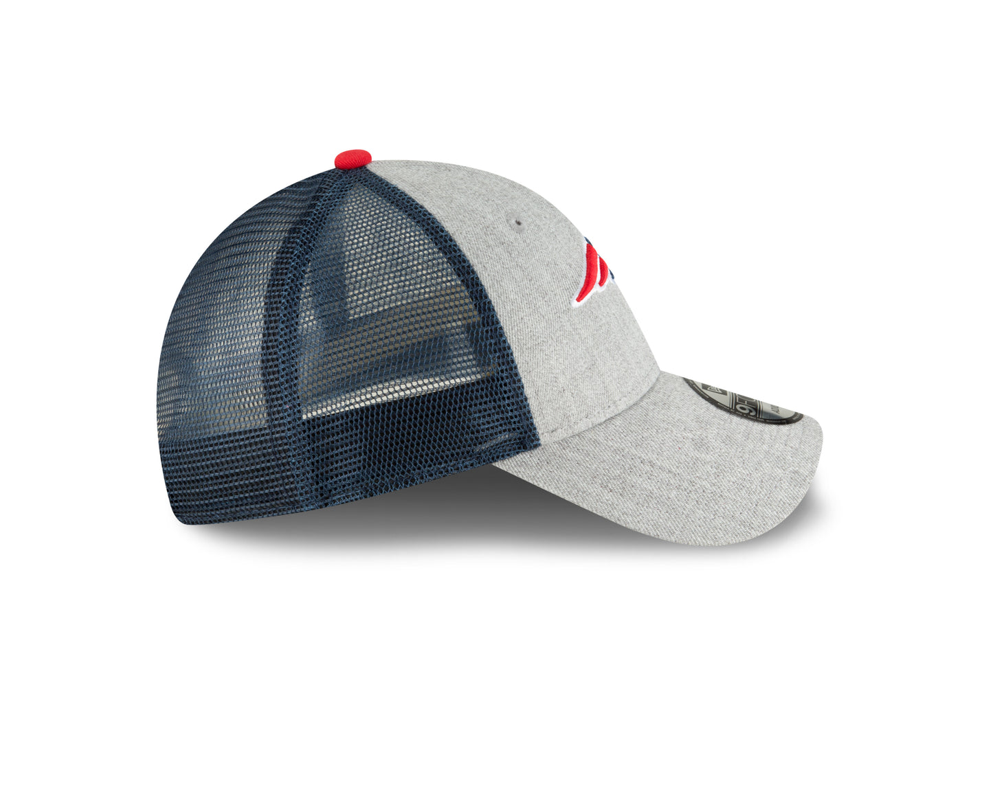 New England Patriots Team Heathered Turn 9FORTY Adjustable Hat - Gray