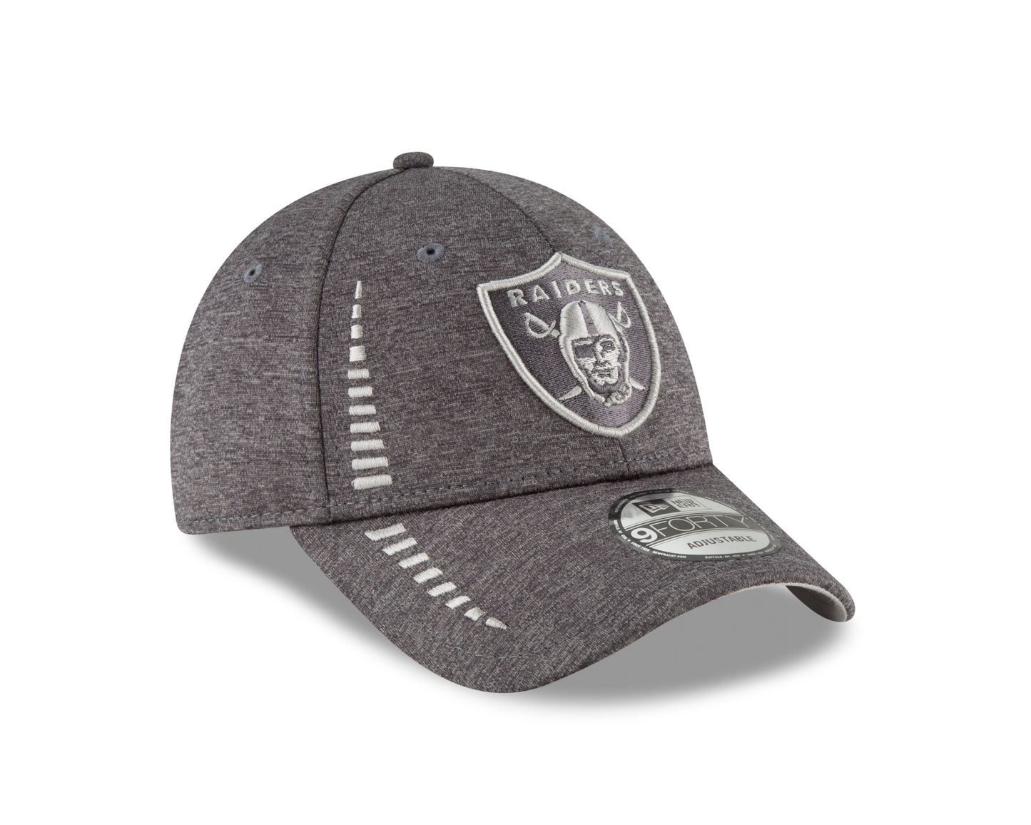 Las Vegas Raiders New Era Speed Tech 9FORTY NFL Adjustable Cap - Graphite