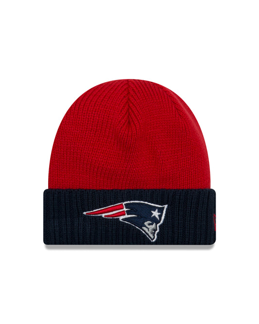 New England Patriots New Era Color Chill Knit Hat - Red / Blue