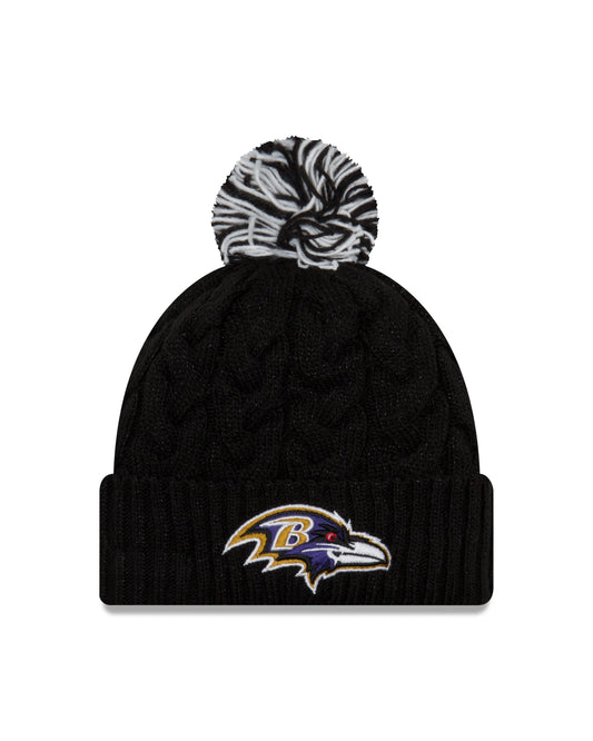 Baltimore Ravens New Era Cozy Cable Woman's Knit Hat