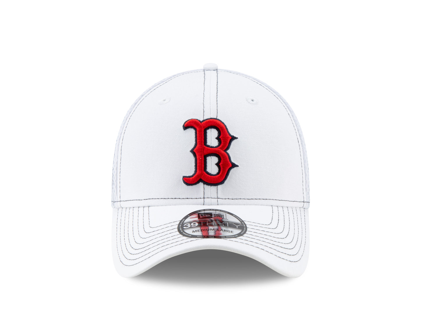 Boston Red Sox New Era Team Neo White 39thirty Flex Fit Hat