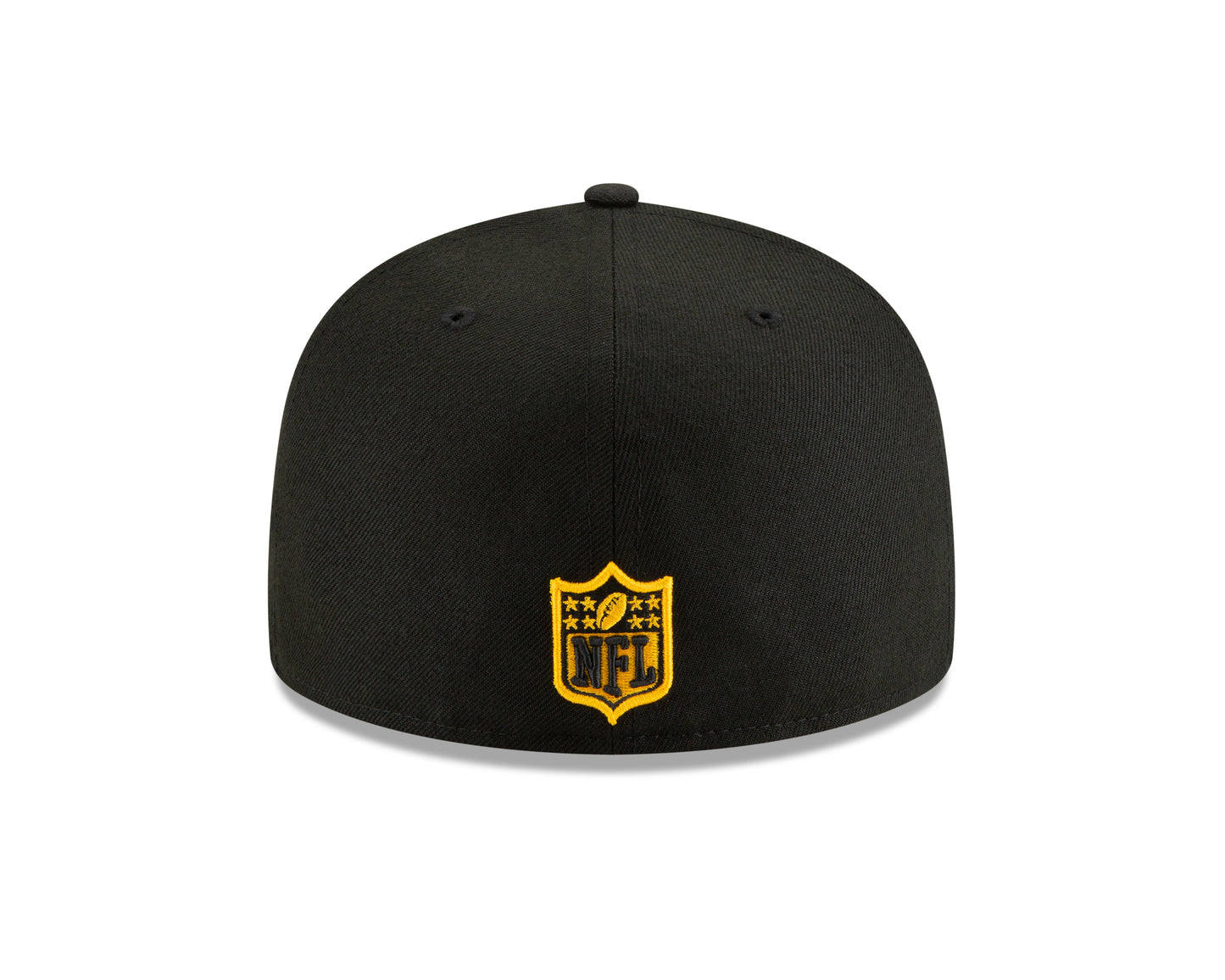 Pittsburgh Steelers New Era Team Threads 59FIFTY Fitted Hat - Black
