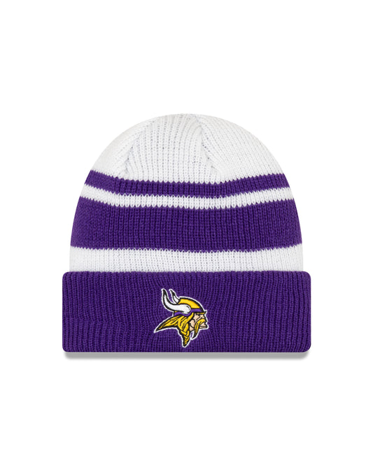 Minnesota Vikings New Era Purple / White Knit Cozy Cuffed Knit Hat
