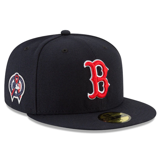 Boston Red Sox New Era Navy 9/11 Memorial Side Patch 59FIFTY Fitted Hat