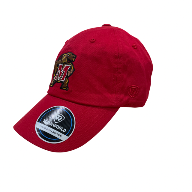 Maryland Terrapins Top Of The World "Dad" Cap - red