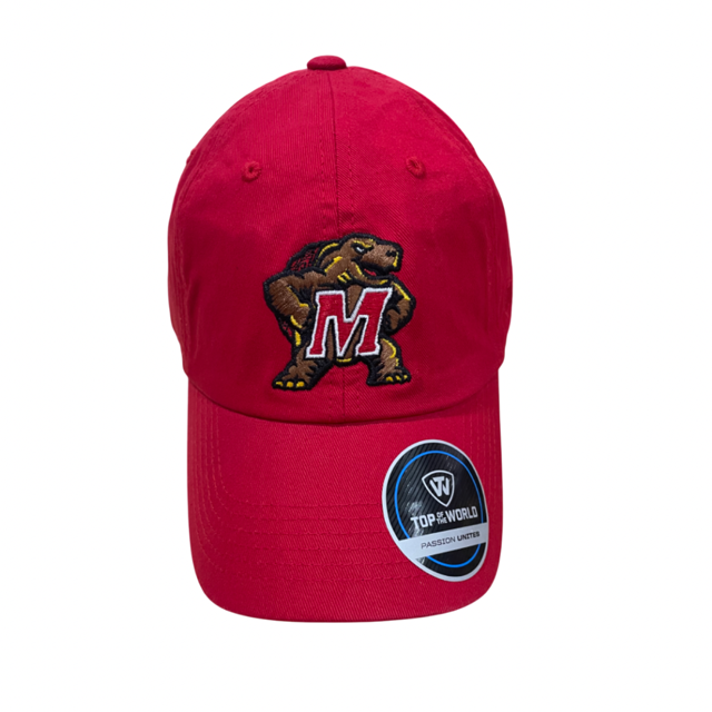 Maryland Terrapins Top Of The World "Dad" Cap - red