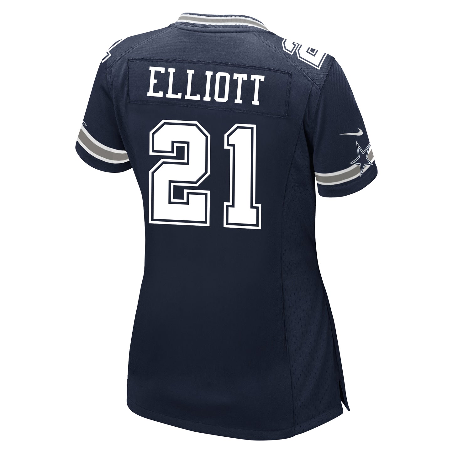 Dallas Cowboys #21 Ezekiel Elliott Women's Game Jersey - Navy