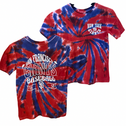 Giants Outerstuff Tie-Dye Youth T-shirt- MISS PRINT