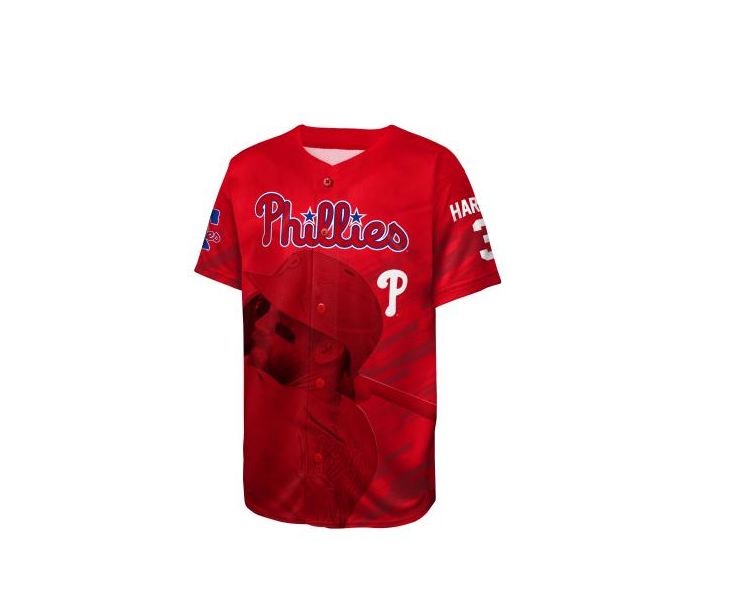 Philadelphia Phillies Bryce Harper Youth Sublimated Jersey