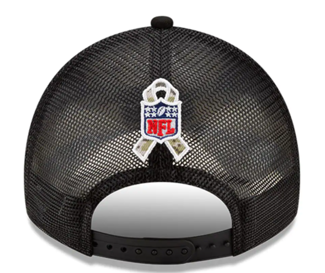 Dallas Cowboys New Era Salute to Service 9TWENTY Adjustable Hat - Black