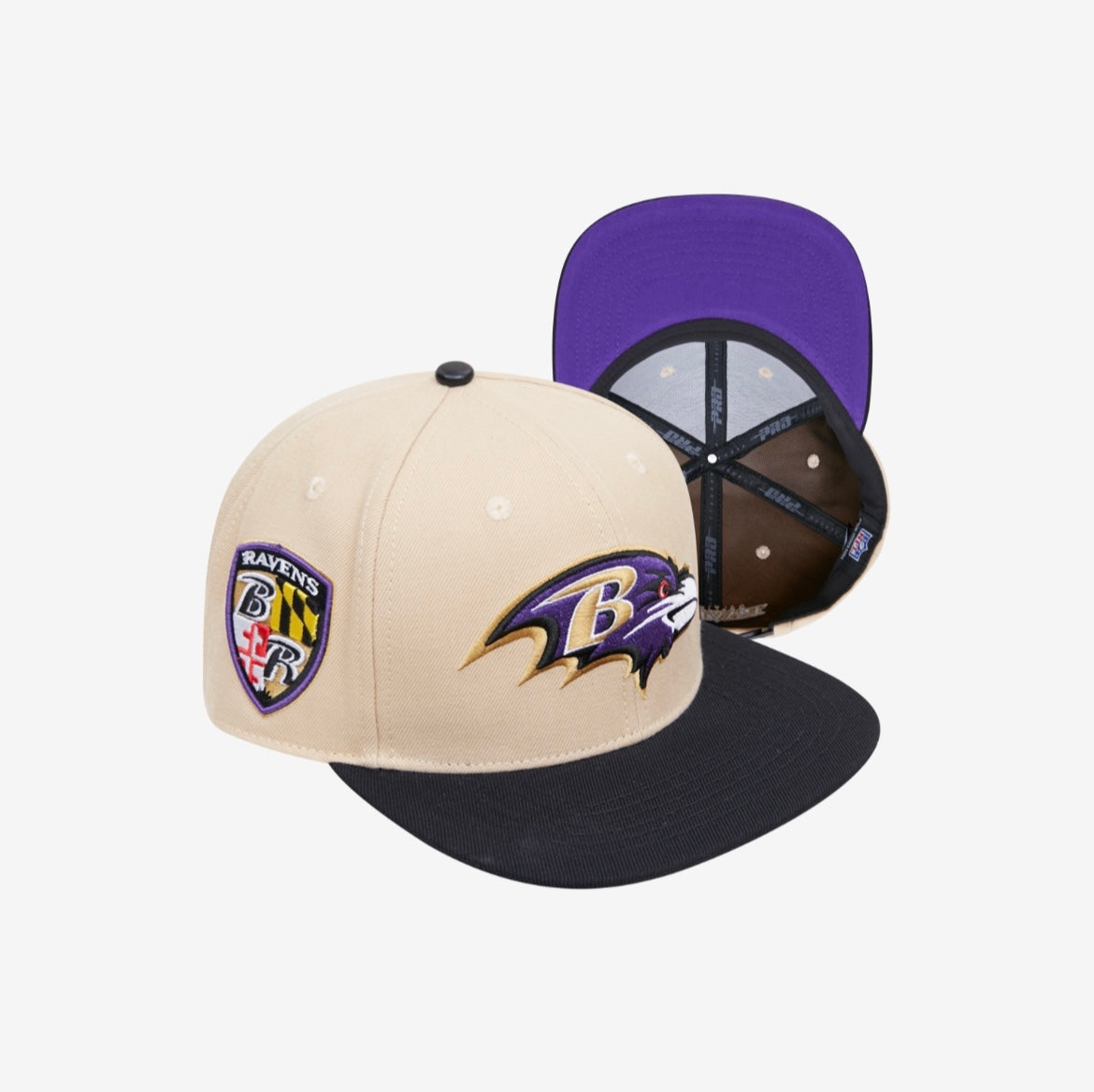 Baltimore Ravens Pro Standard Khaki "Big Truss" Snapback Hat