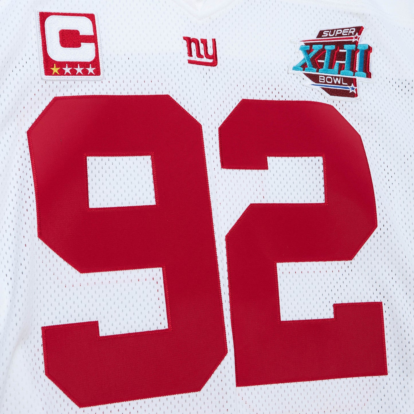 New York Giants Mitchell & Ness # 92 Michael Strahan 2007 Authentic Jersey-White