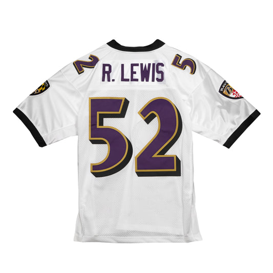 Baltimore Ravens Mitchell & Ness # 52 Ray Lewis Hall Of Fame Authentic White Jersey