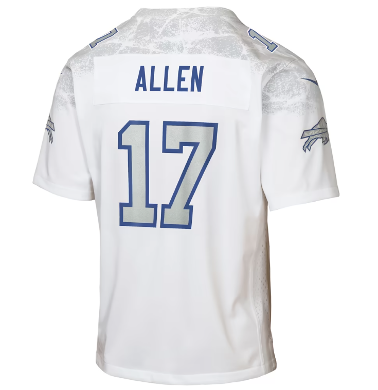 Buffalo Bills Nike #17 Josh Allen Youth Rivalries Collection Game Jersey