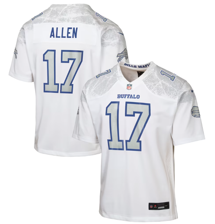 Buffalo Bills Nike #17 Josh Allen Youth Rivalries Collection Game Jersey