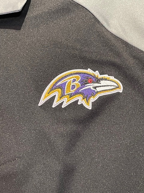 Baltimore Ravens Antigua Nova Men's Polo- Black/Gray