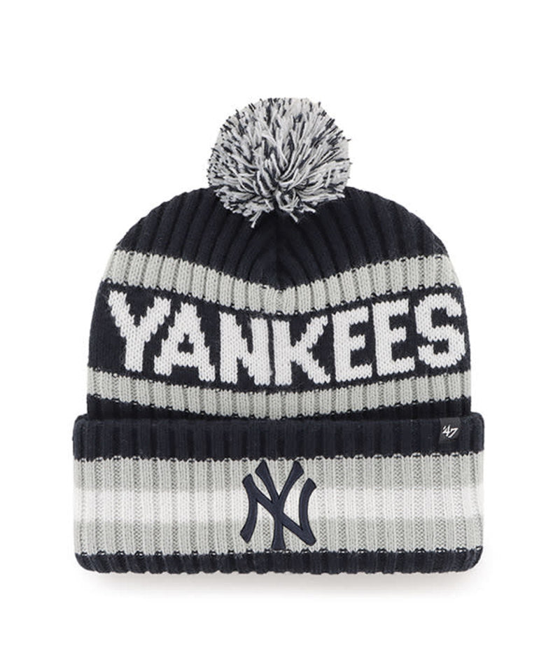 New York Yankees  '47 Brand Team Bering Knit Hat w/ Ball