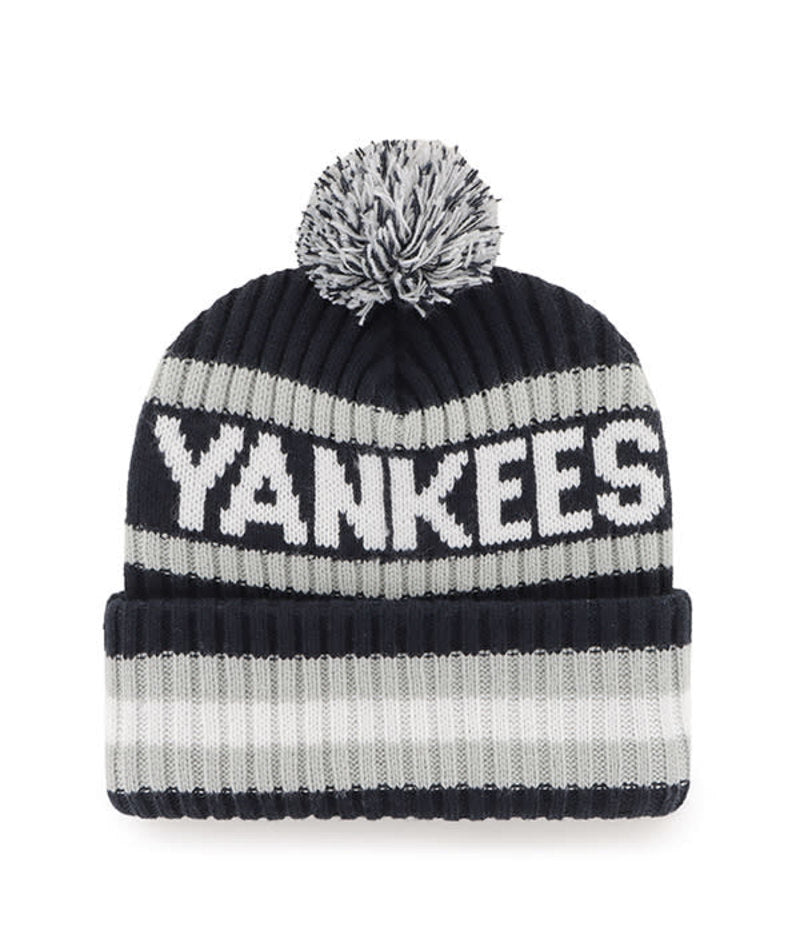 New York Yankees  '47 Brand Team Bering Knit Hat w/ Ball