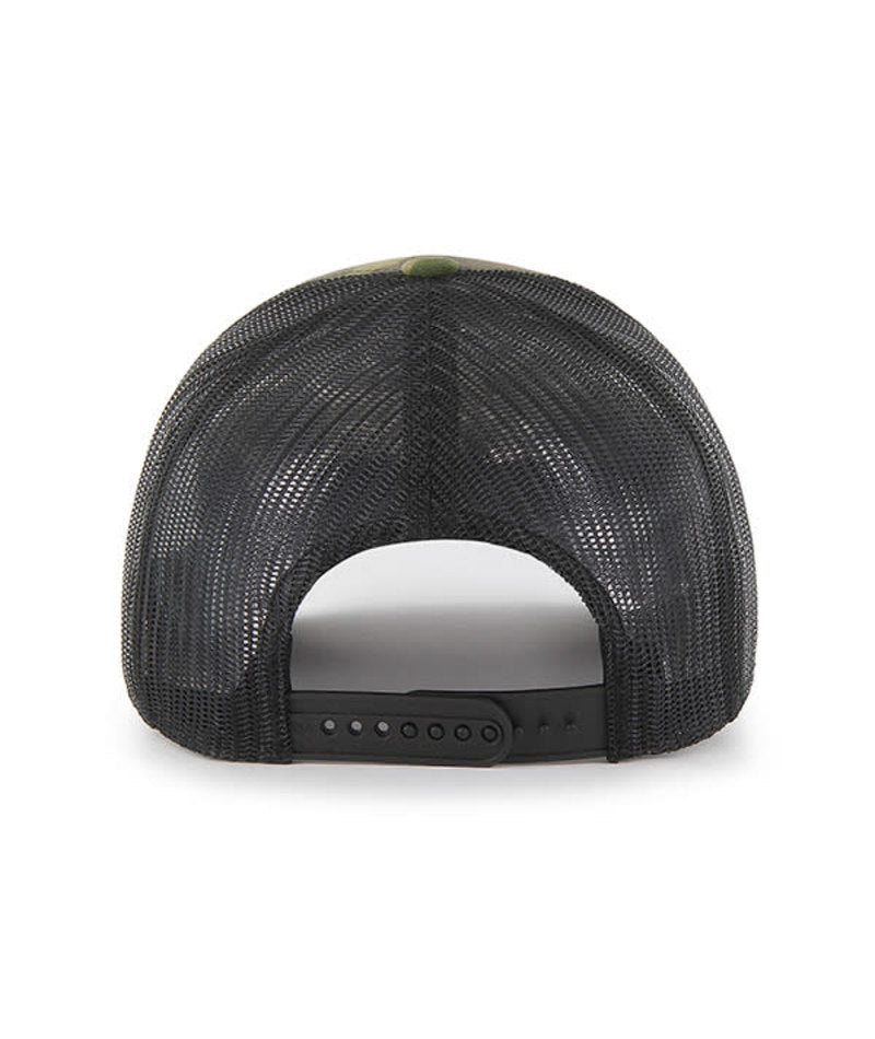New York Yankees '47 Brand Woodland Camo Trucker Mesh Snapback Hat