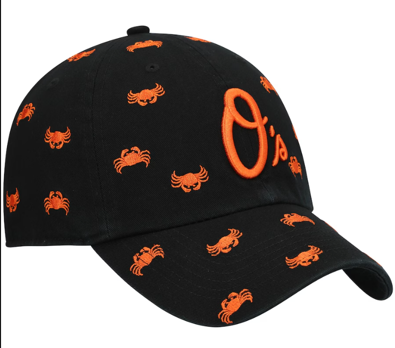 Baltimore Orioles '47 Black Confetti Women's Clean Up Adjustable Hat