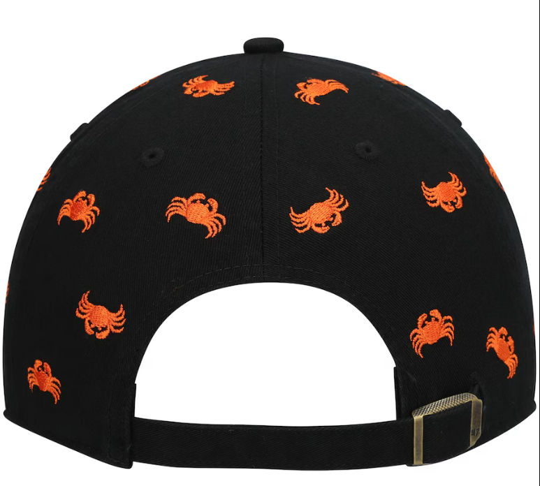 Baltimore Orioles '47 Black Confetti Women's Clean Up Adjustable Hat