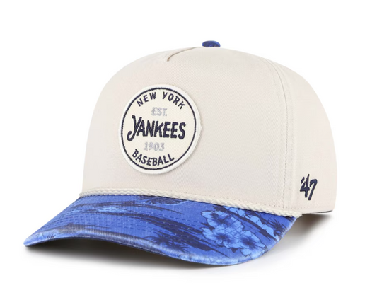 New York Yankees '47 Fiji Rope Hitch Adjustable Hat - Cream/Navy