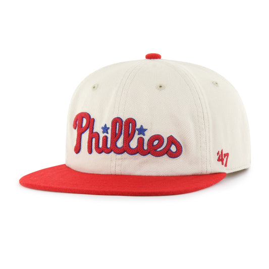 Philadelphia Phillies '47 Cooperstown Fieldstone Captain Relaxed Fit Snap Back