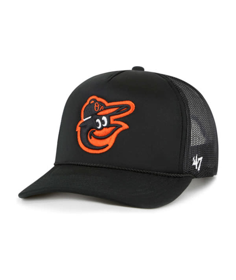 Baltimore Orioles '47 Brand Foam Front Trucker Mesh