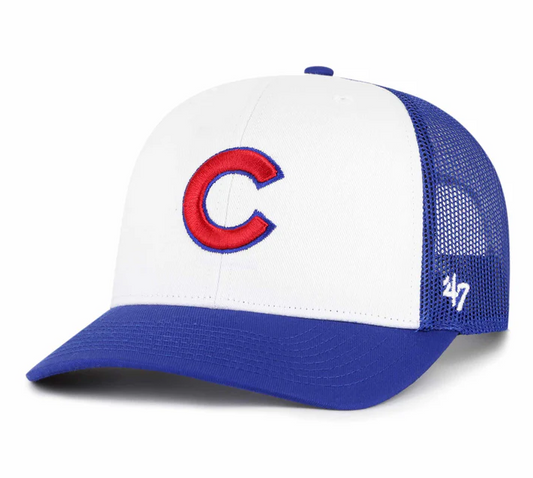 Chicago Cubs '47 Brand Mesh Freshman Trucker Snapback Hat