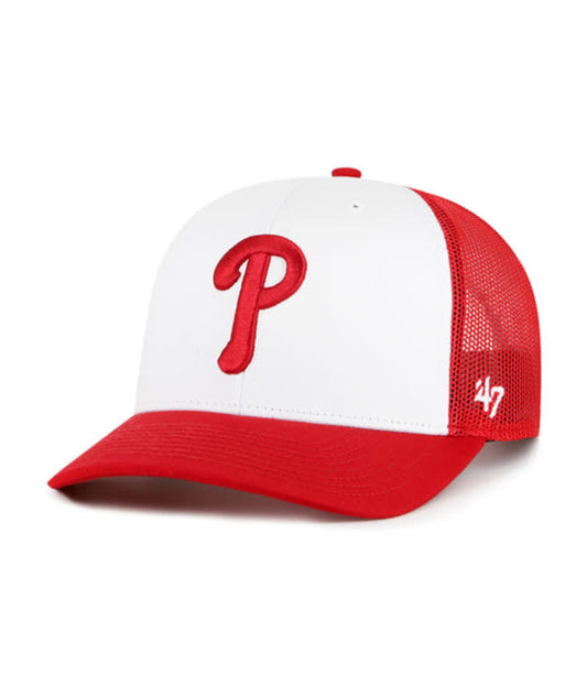 Philadelphia Phillies '47 Brand Mesh Freshman Trucker Snapback Hat