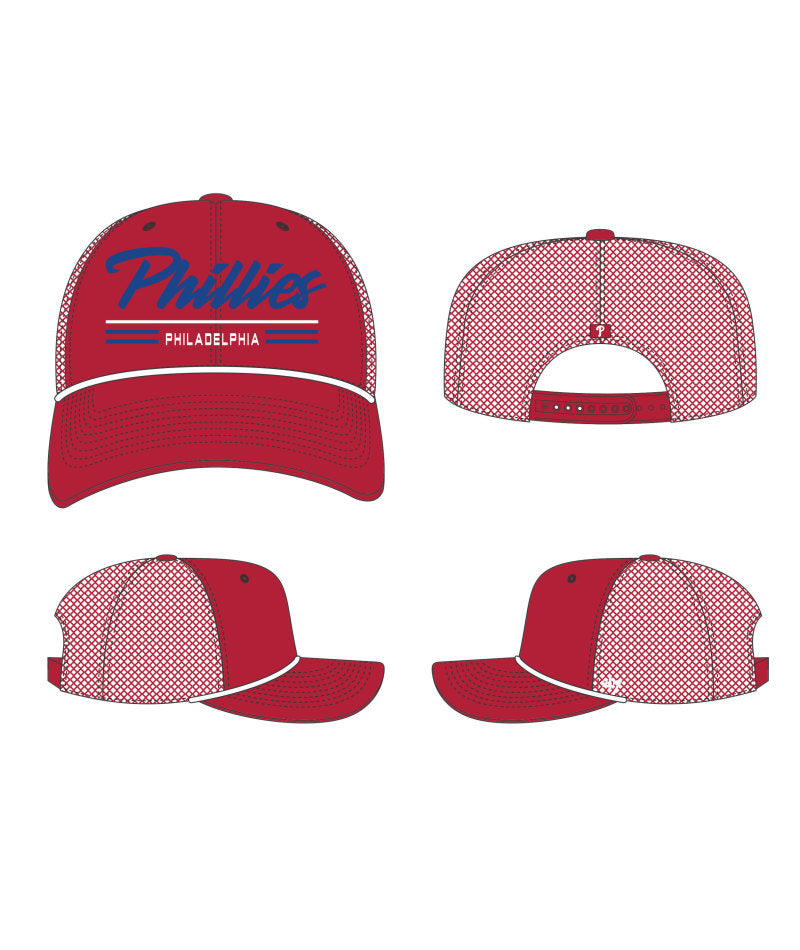 Philadelphia Phillies '47 Garner Trucker Adjustable Hat - Red