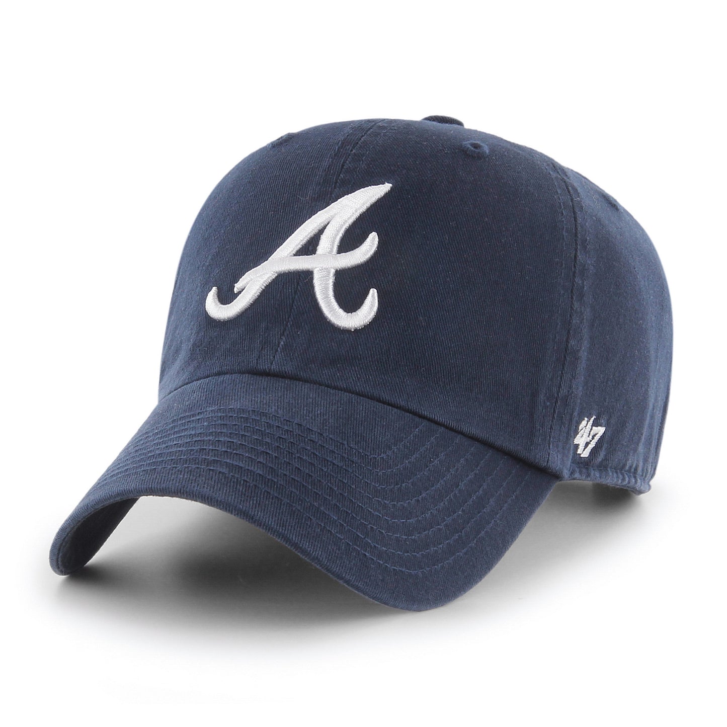 Atlanta Braves '47 Heritage American Flag Clean Up Adjustable Hat - Navy
