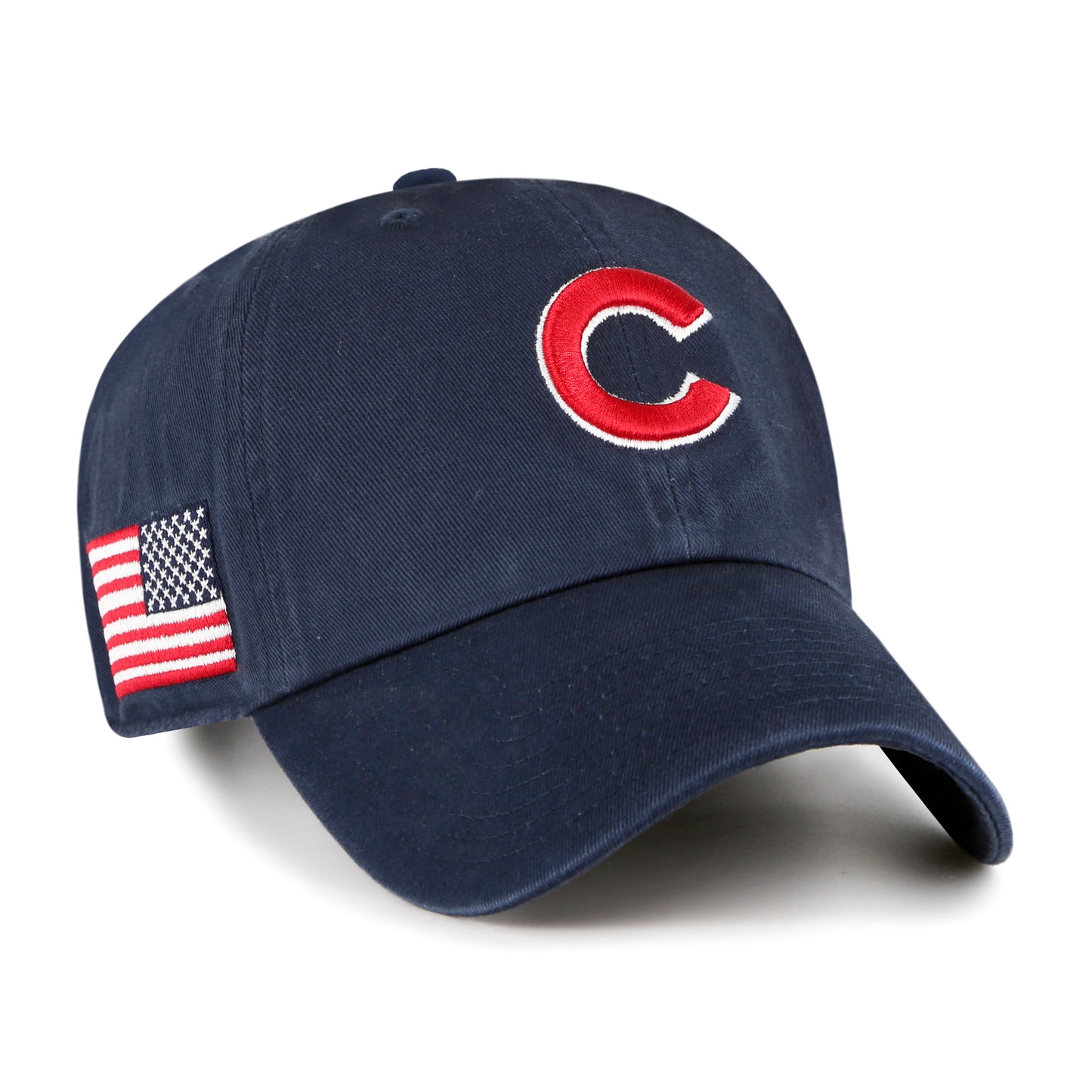Chicago Cubs '47 Heritage American Flag Clean Up Adjustable Hat - Navy