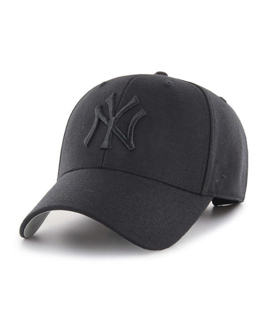 New York Yankees '47 Black/Black MVP Wool Adjustable Hat