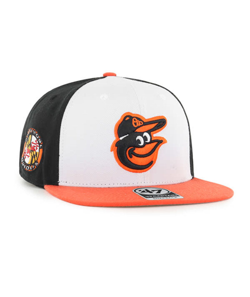 '47 Baltimore Orioles Home Patched Sure Shot Captian Snap Back Hat