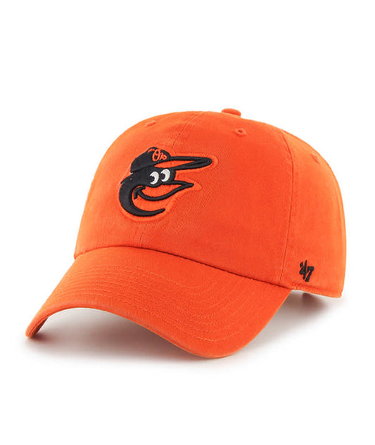 Baltimore Orioles '47 Brand Clean Up Adjustable Hat- Bird Orange