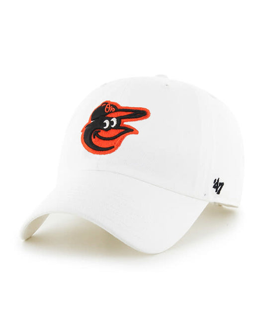 Baltimore Orioles '47 Brand Clean Up Adjustable Hat- White